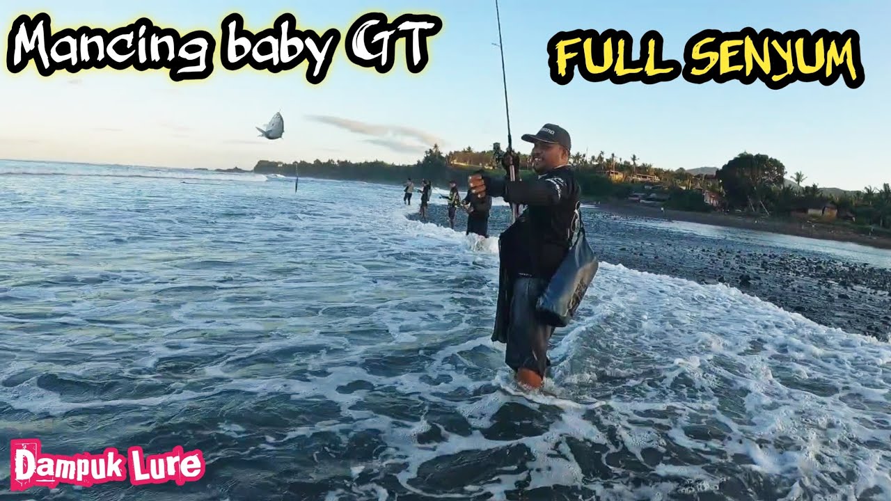 Mancing baby GT sampai gak mau pulang//FULL STRIKE//Dampuk Lure//Ultra Light Casting