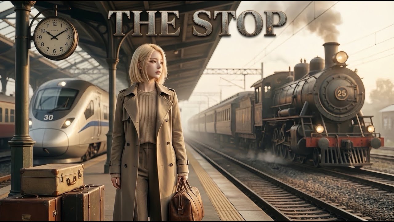 《The Stop》在人生的月台，整理 25 歲的行李 ☕ K-POP R&B 抒情 (2026) 【감성 K-POP / R&B バラード】