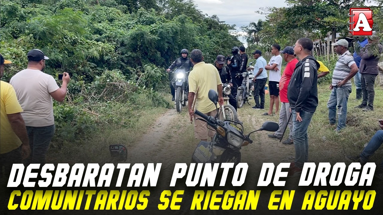 COMUNITARIOS SE RIEGAN: NO QUIEREN QUE PONGAN UN PUNT0 EN AGUAYO
