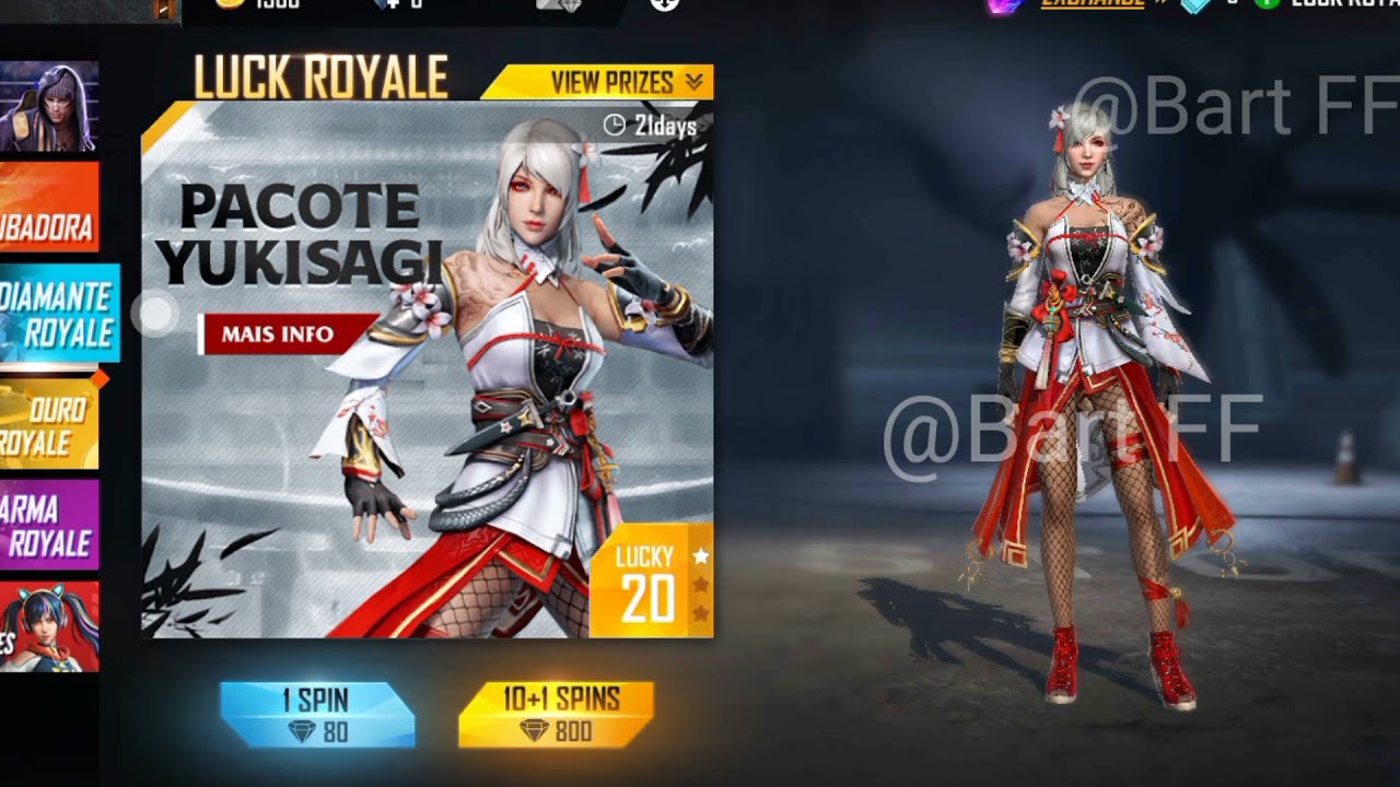 New diamond royal bundel in free fire//Bart ff//
