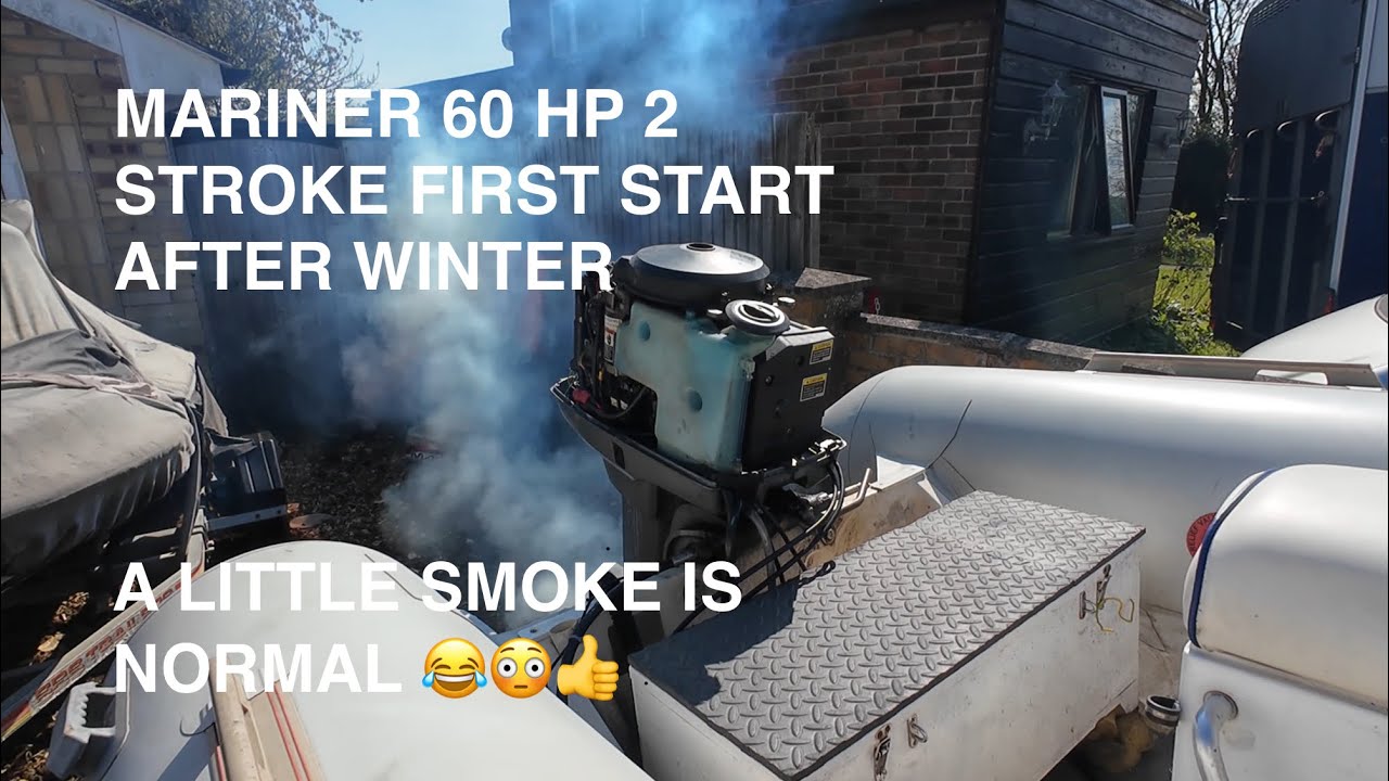 Mariner 60 hp 2 stroke outboard First start after winter