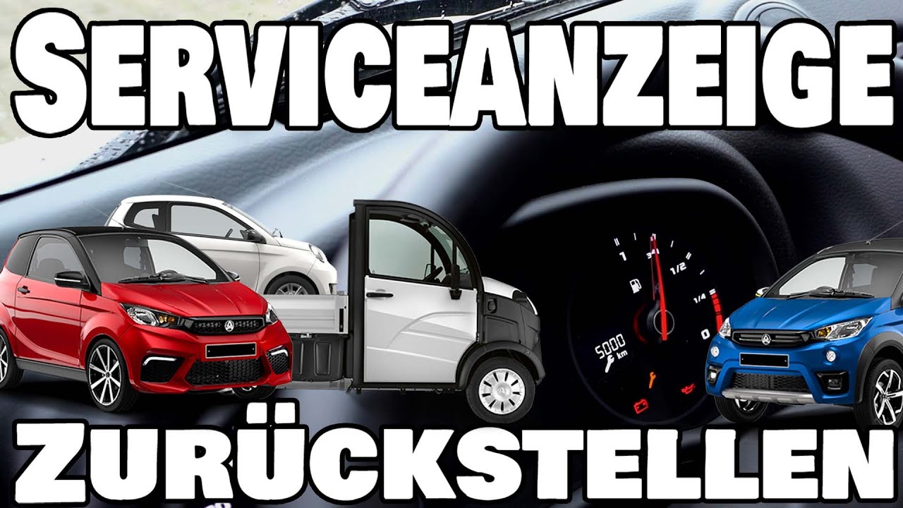 Tutorial: Serviceanzeige zurücksetzen Aixam