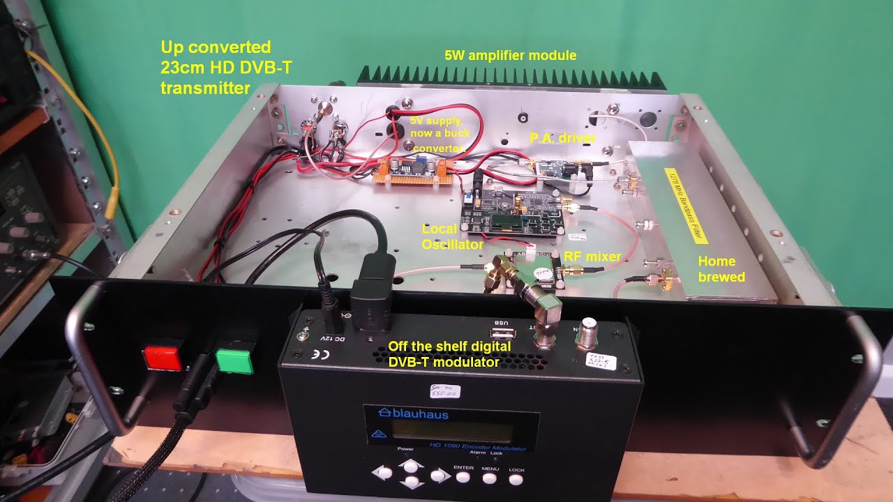 How to build your own 23cm band  digital amateur TV transmitter using off the shelf parts.