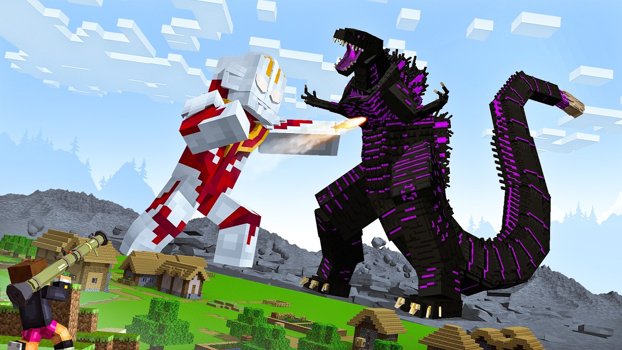ULTRAMAN Vs SHIN GODZILLA no MINECRAFT!