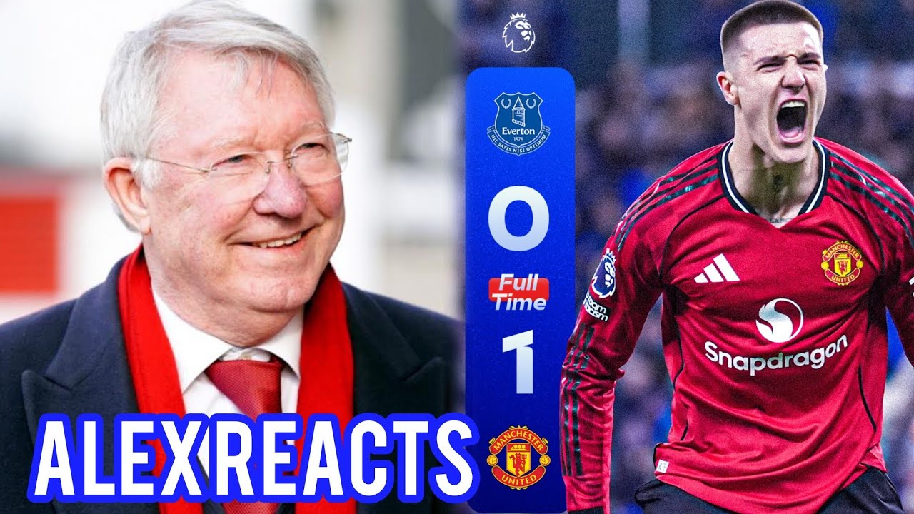 FERGUSON LOSES CONTROL! SIR ALEX EXPLODES IN JOY AS MAN UNITED ENTER TOP 4 AFTER 0-1 EVERTON SHOCKER
