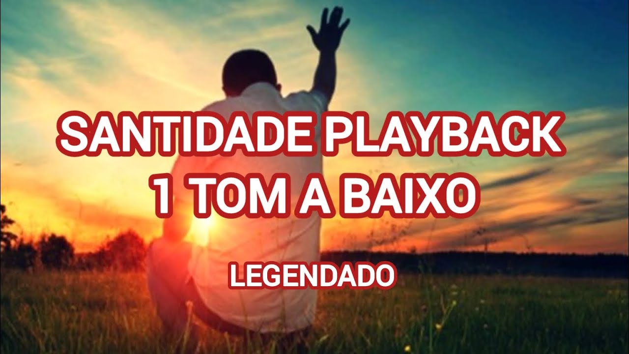 Santidade playback 1 Tom a baixo Aline Barros legendado #santidade #legendado