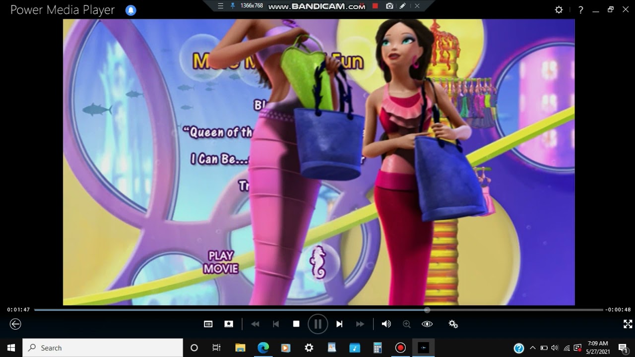 Barbie: A Mermaid Tale 2010 DVD Menu Walkthrough
