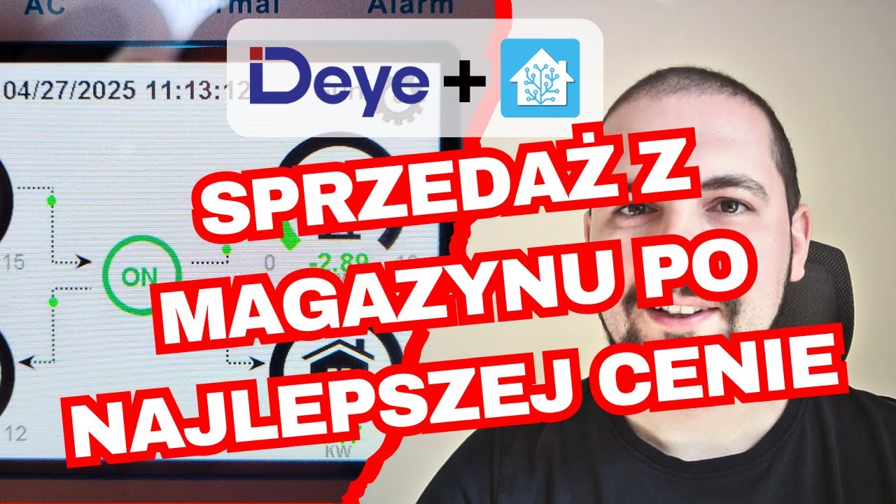 Jak sprzedać energię z magazynu w najlepszej cenie RCE. Deye + HomeAssistant. Część 6
