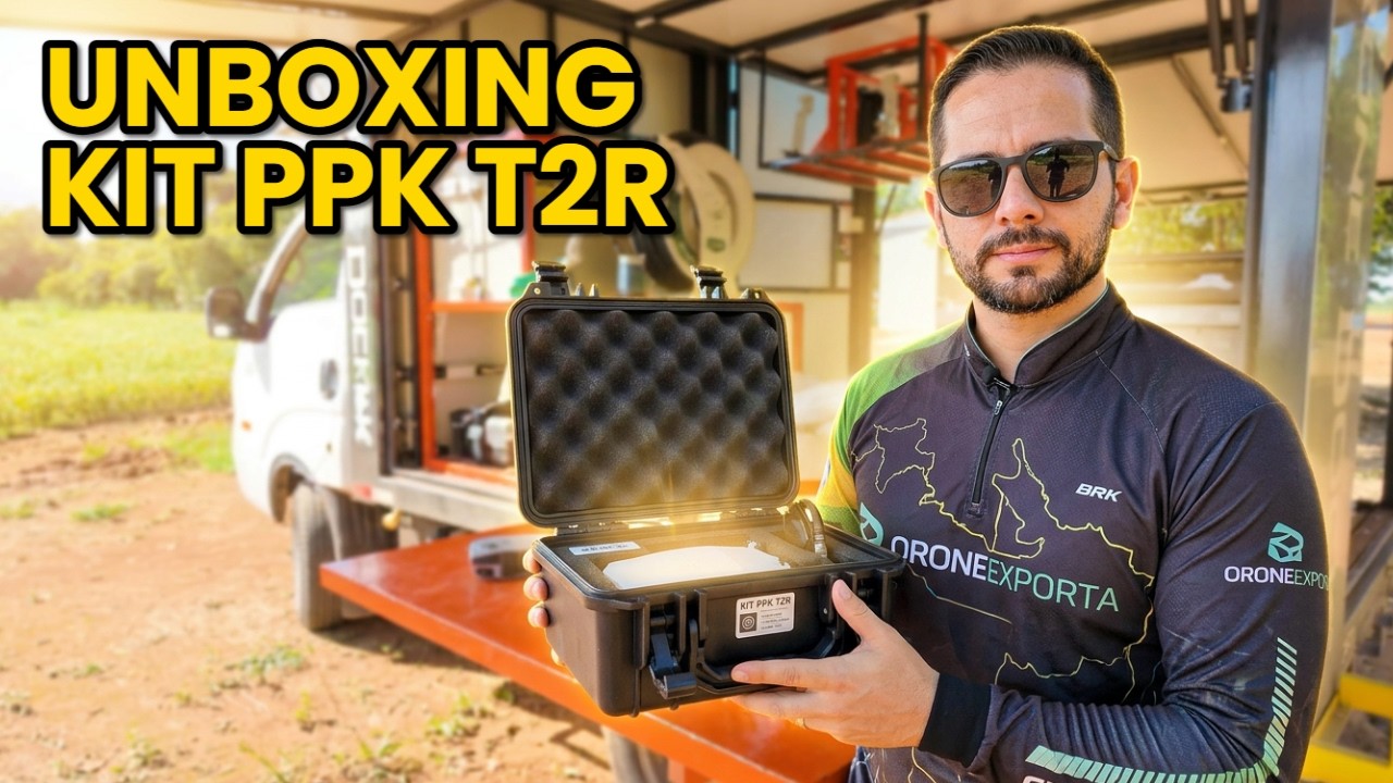 O segredo para mapeamento de ALTA PRECISÃO com drones baratos - Unboxing KIT PPK T2R