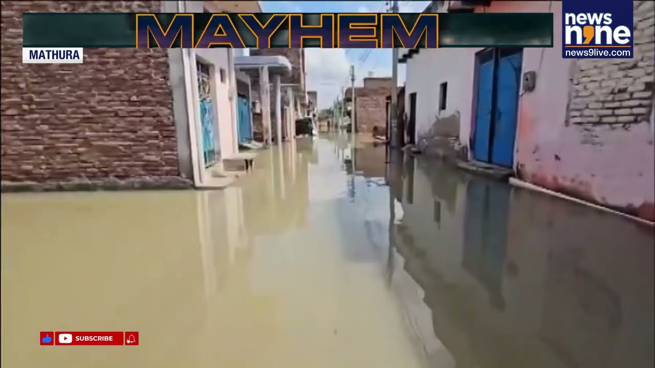 Mathura Flood Alert: Yamuna Breaches Danger Level | 1,000 Evacuated \ News9