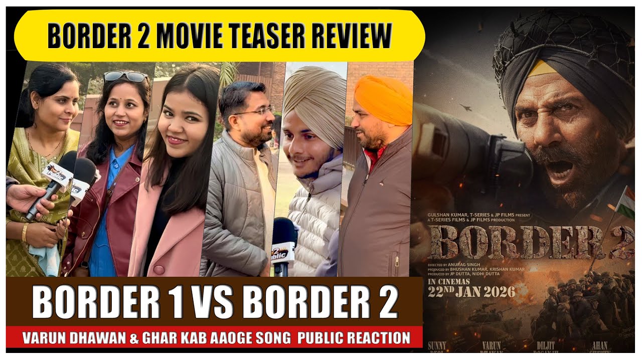 Border 2 Teaser Public Reaction | Border 1 vs Border 2 | Sunny Deol | Varun Dhawan | Trailer Review