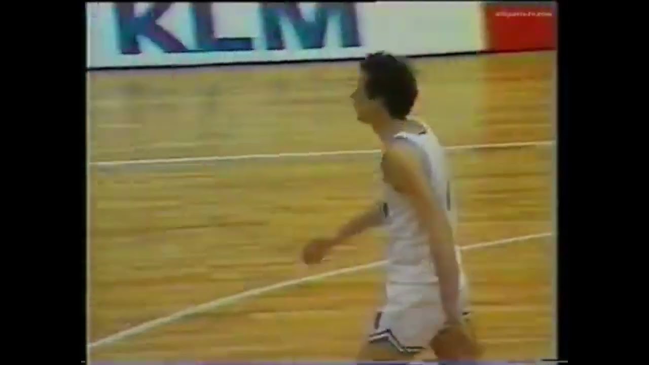 Drazen Petrovic 1986 Europe Cup Final Cibona Zagreb - Zalgiris Kaunas