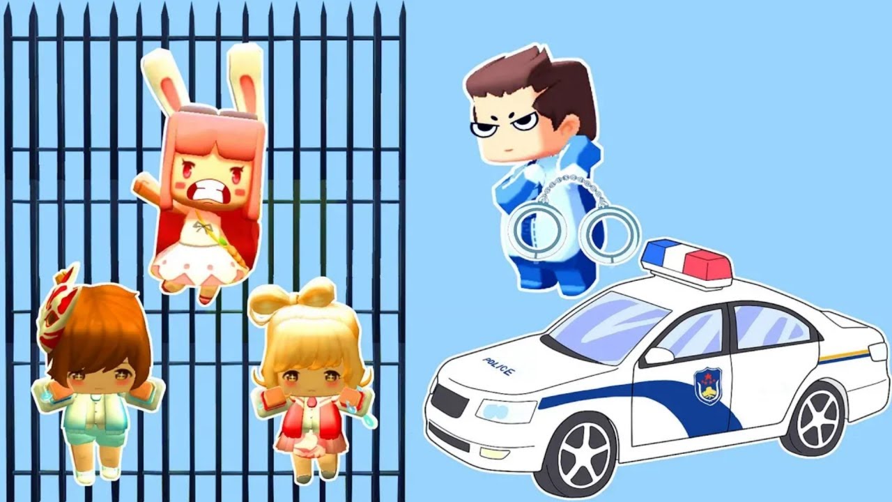Mini World:：Mu Yu and Friends Perform a Police Chase to Catch Criminals！