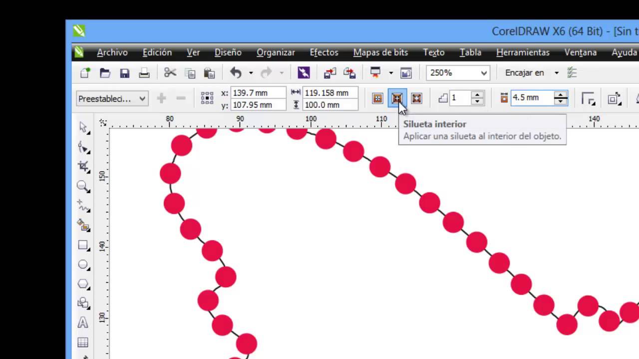 TUTO COREL COMO HACER MOLDE PARA PEDRERÍA TEXTIL