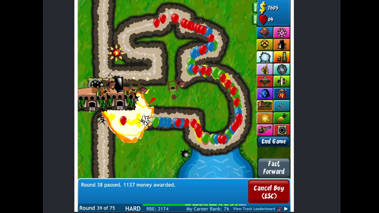 BLOONS TD4 - Bloons Tower Defence - Hard
