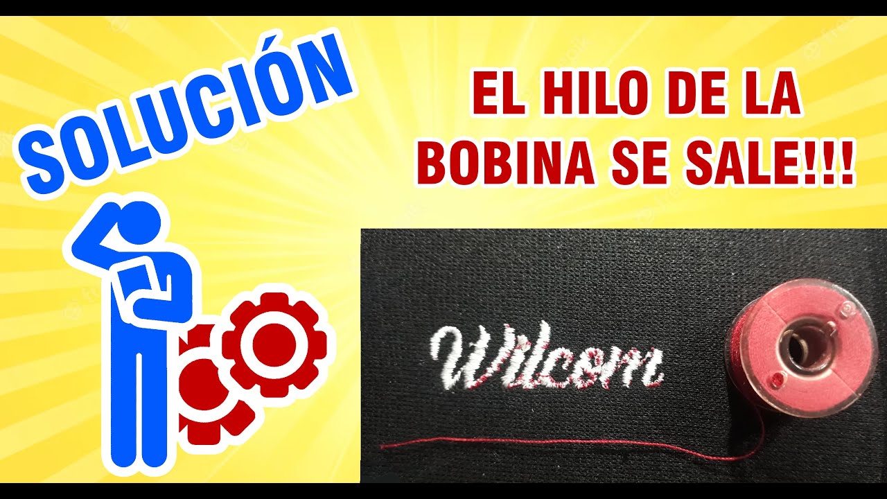 El Hilo de la Bobina se Sale Bordadora Casera Janome memory Craft 500E