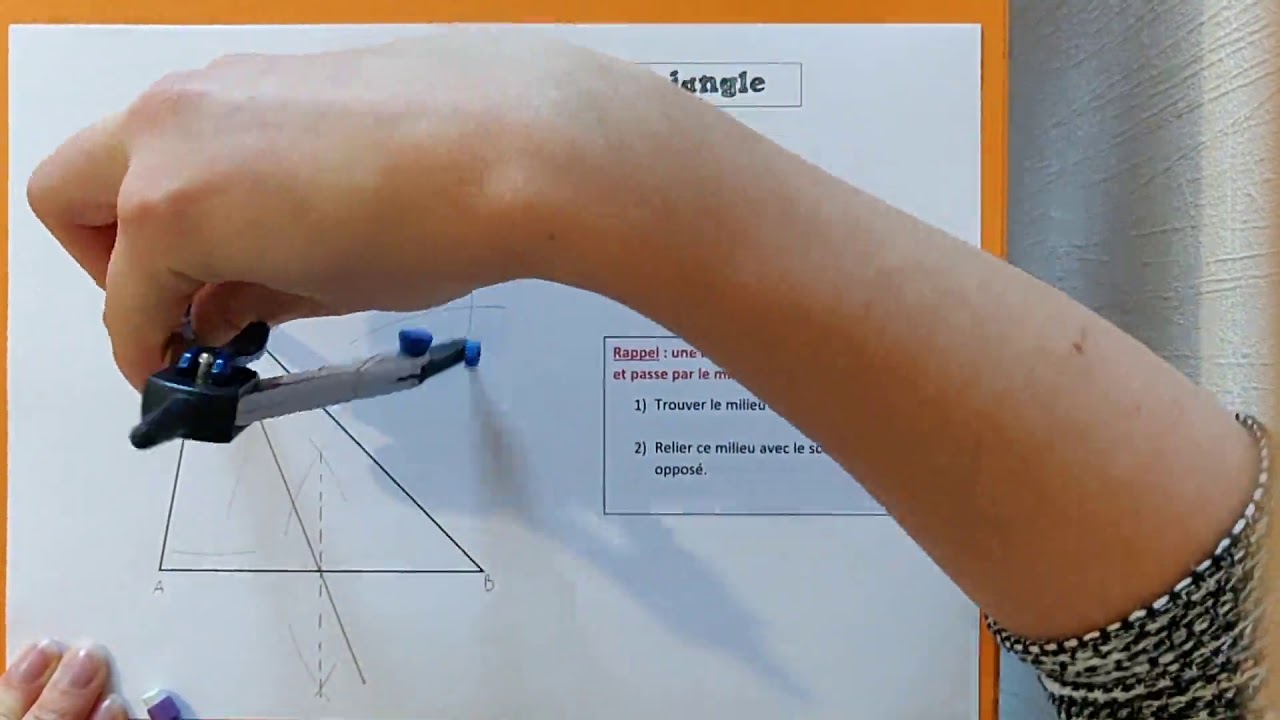 Tuto Maths #8 - Tracer les médianes d'un triangle