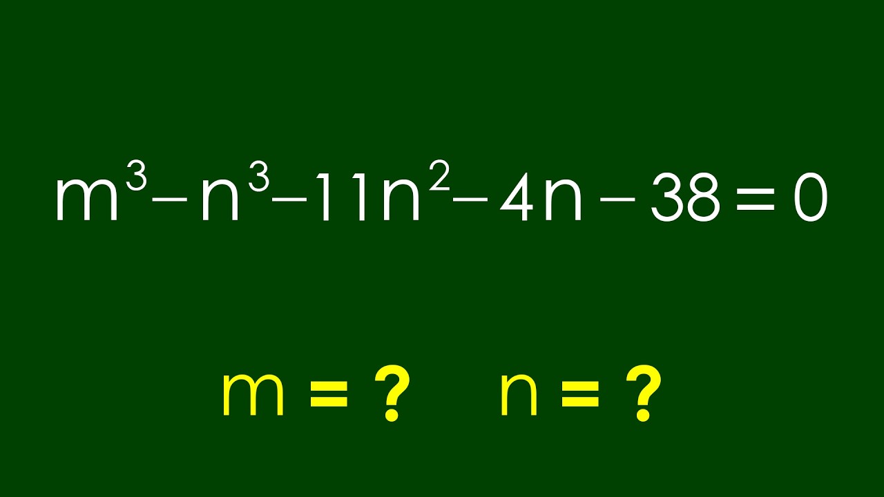 A Nice Algebra Problem | Math Olympiad m=? n=?