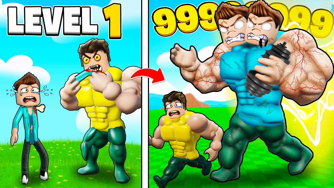 EAT A BODYBUILDER SIMULATOR IN ROBLOX !!