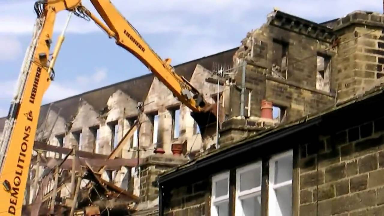Ebor Mill Demolition - Haworth, England
