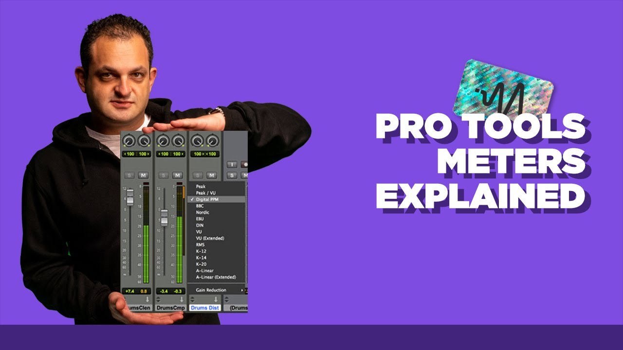 Объяснение счетчиков Pro Tools