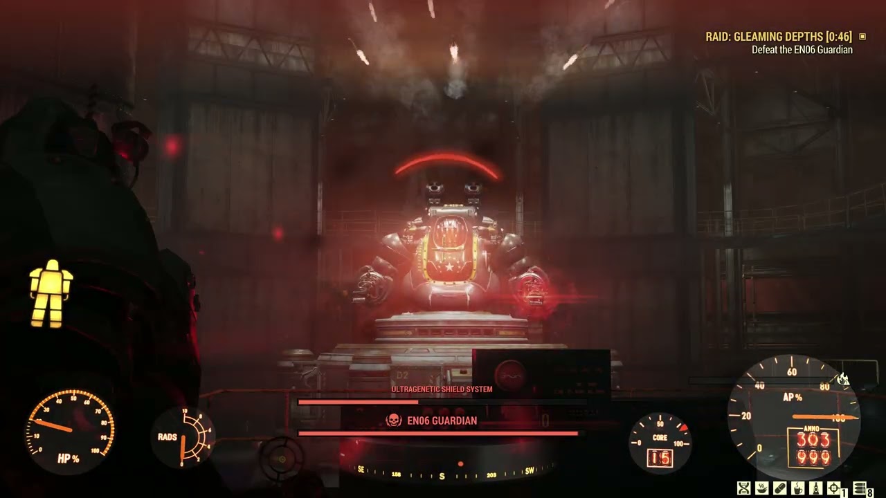 #Fallout #Fallout76 #FO76 4K Solo Bloodied Build VS Guardian EN06 - Gleaming Depths Raid Season 22