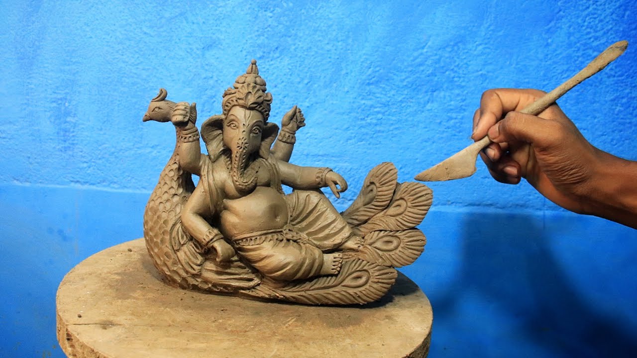 ganapati murti making | ganesh ji murti making | mitti ka ganesh