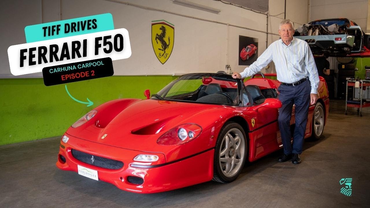 Tiff Needell Drives Ferrari F50 (Acceleration!) on Carhuna Carpool