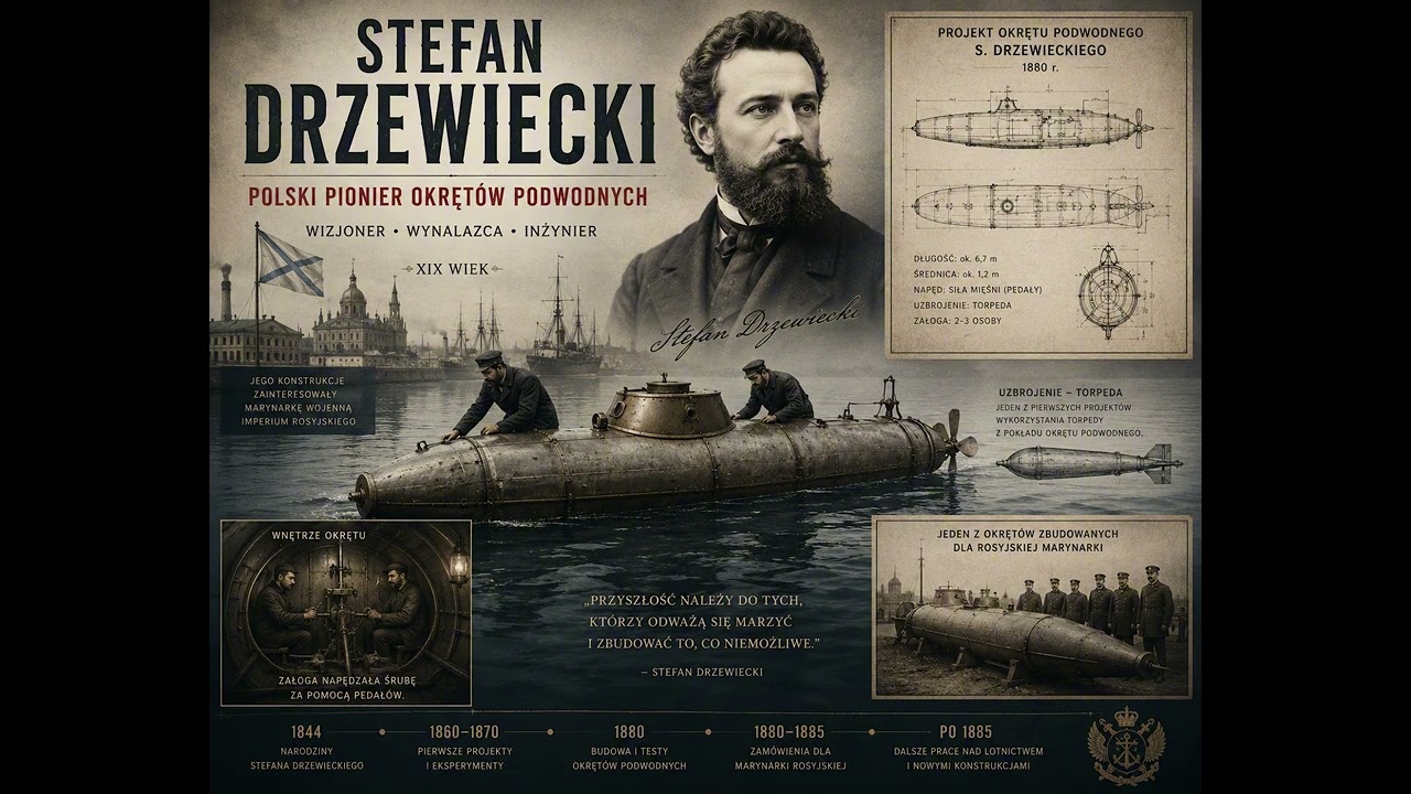 Polski &bdquo;Leonardo da Vinci&rdquo; i jego tajna flota dla Imperium. Jak Drzewiecki zmienił świat?