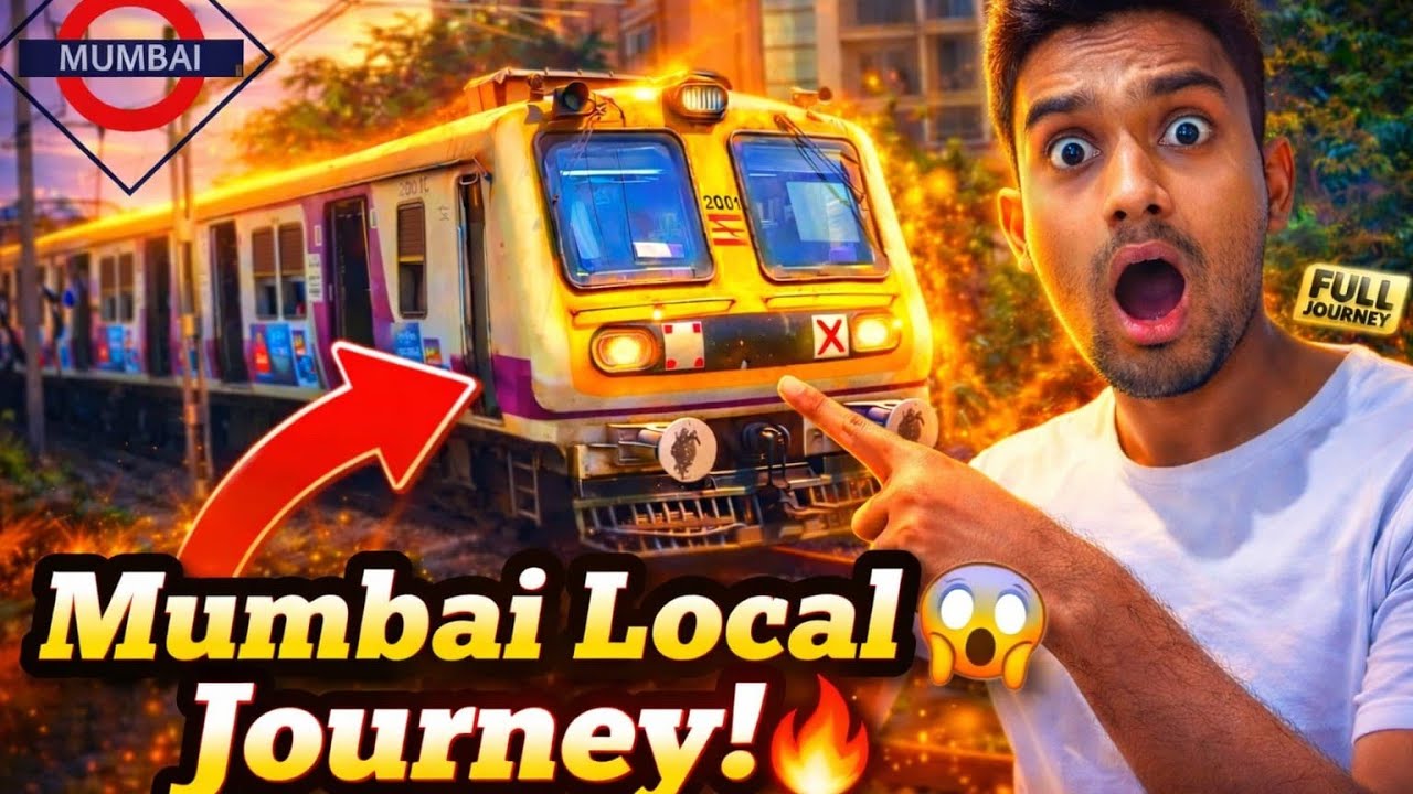 I Travel in Crazy Mumbai Local Train // Mumbai To Navi Mumbai