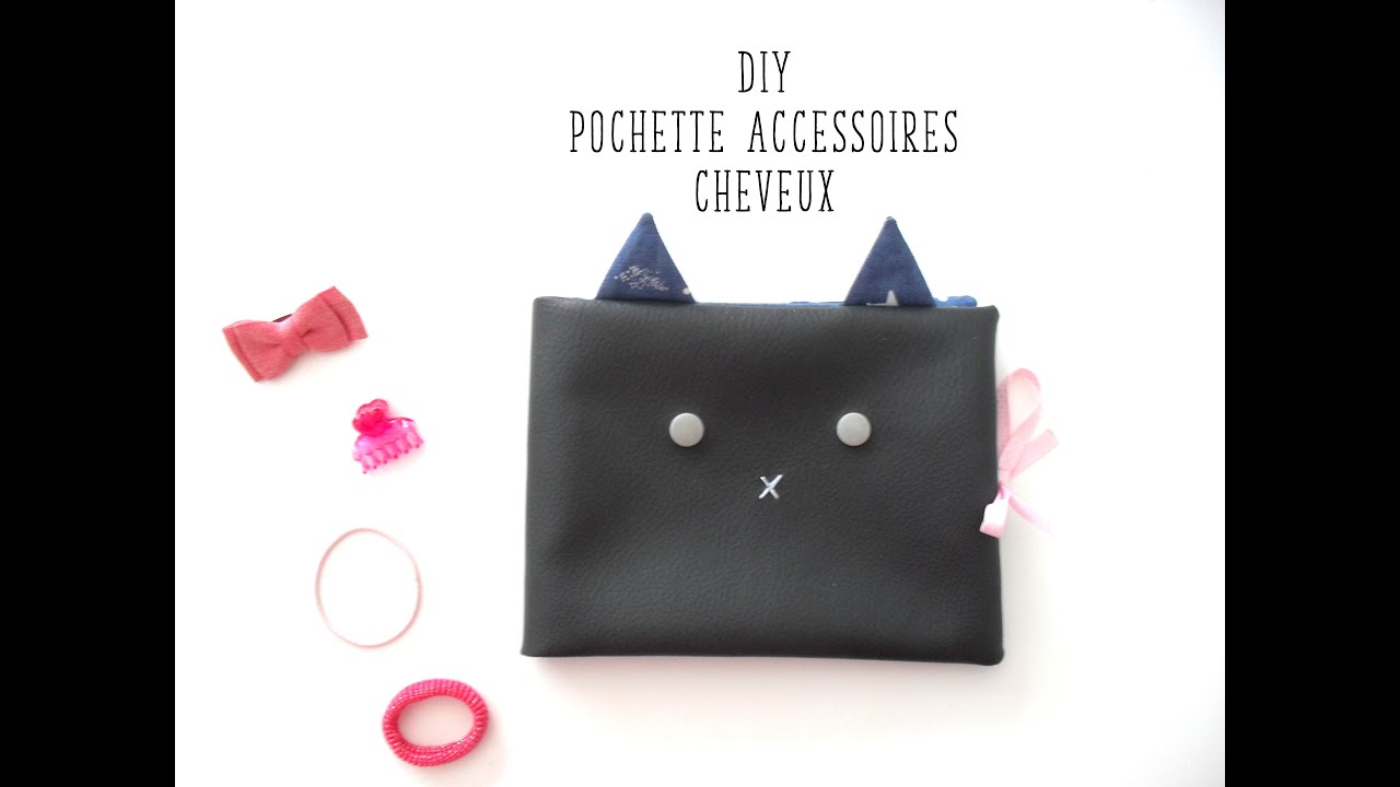 Coudre une pochette pour accessoires cheveux