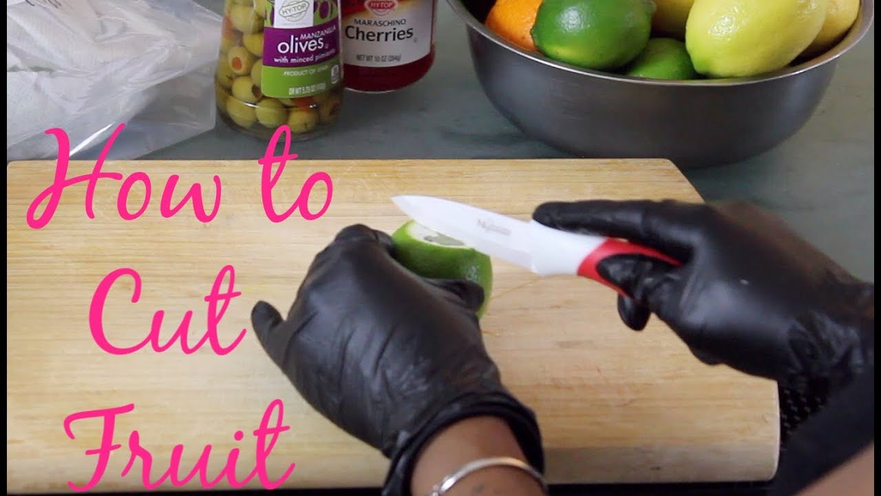 How to Properly Cut and Store Fruit Garnishes