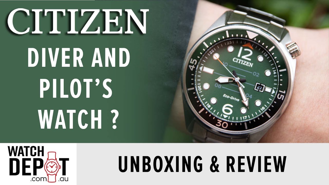 Diver and Pilot's Watch in One? Citizen Seaplane AW1715-86X | Unboxing & Review