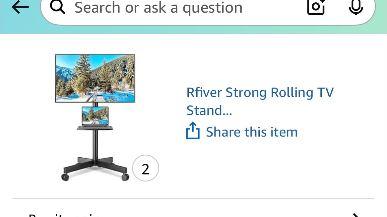 How to assemble / setup Rfiver Strong Rolling TV Stand with Shelf for 23-65 inch TVs up to 88lbs