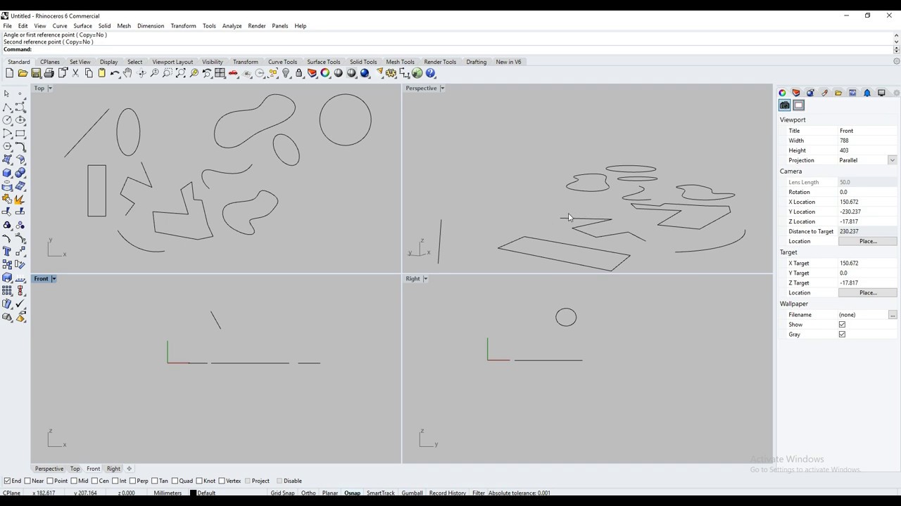Rhino Tutorial 1/5 Curves