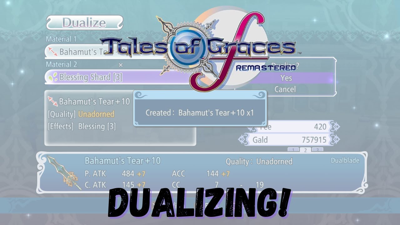 Tales of Graces f - Dualizing!