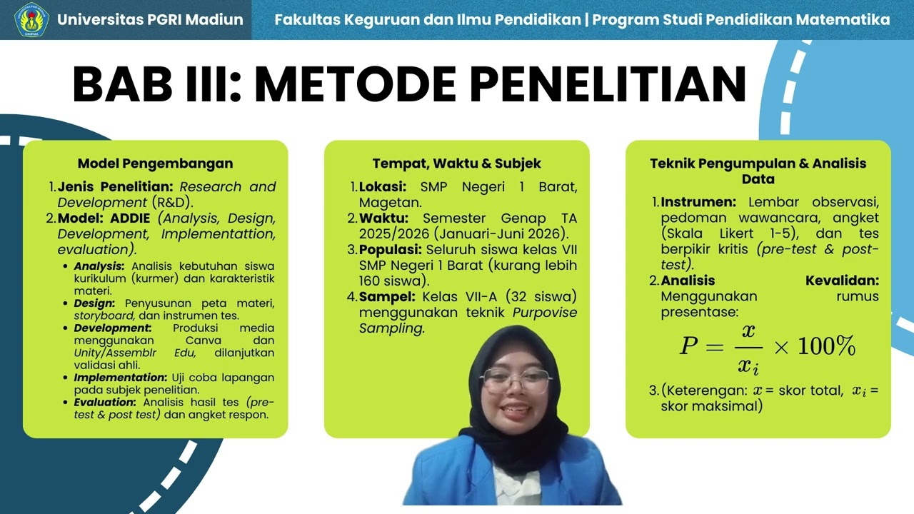 Program Studi Pendidikan Matematika - Seminar Proposal 2025