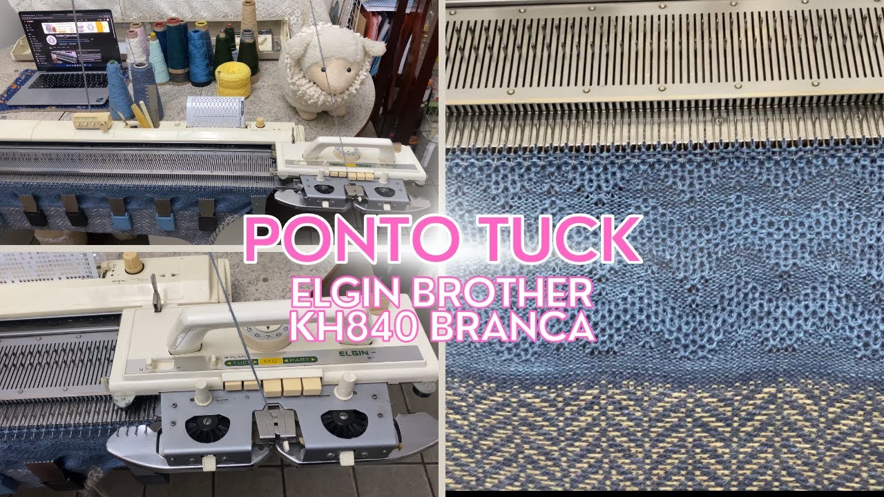 Demonstração do Ponto Tuck com a Cartela 8D na Elgin Brother Kh840 Branca