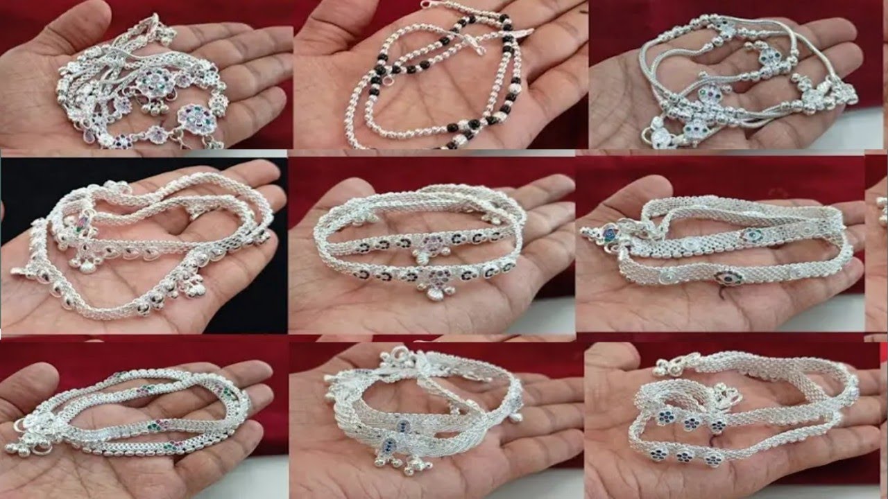 चांदी की खूबसूरत पायल डिजाइन/varal Payal ki design/Payal chandi ki/jkjewelleryfashion/simpal Payal/