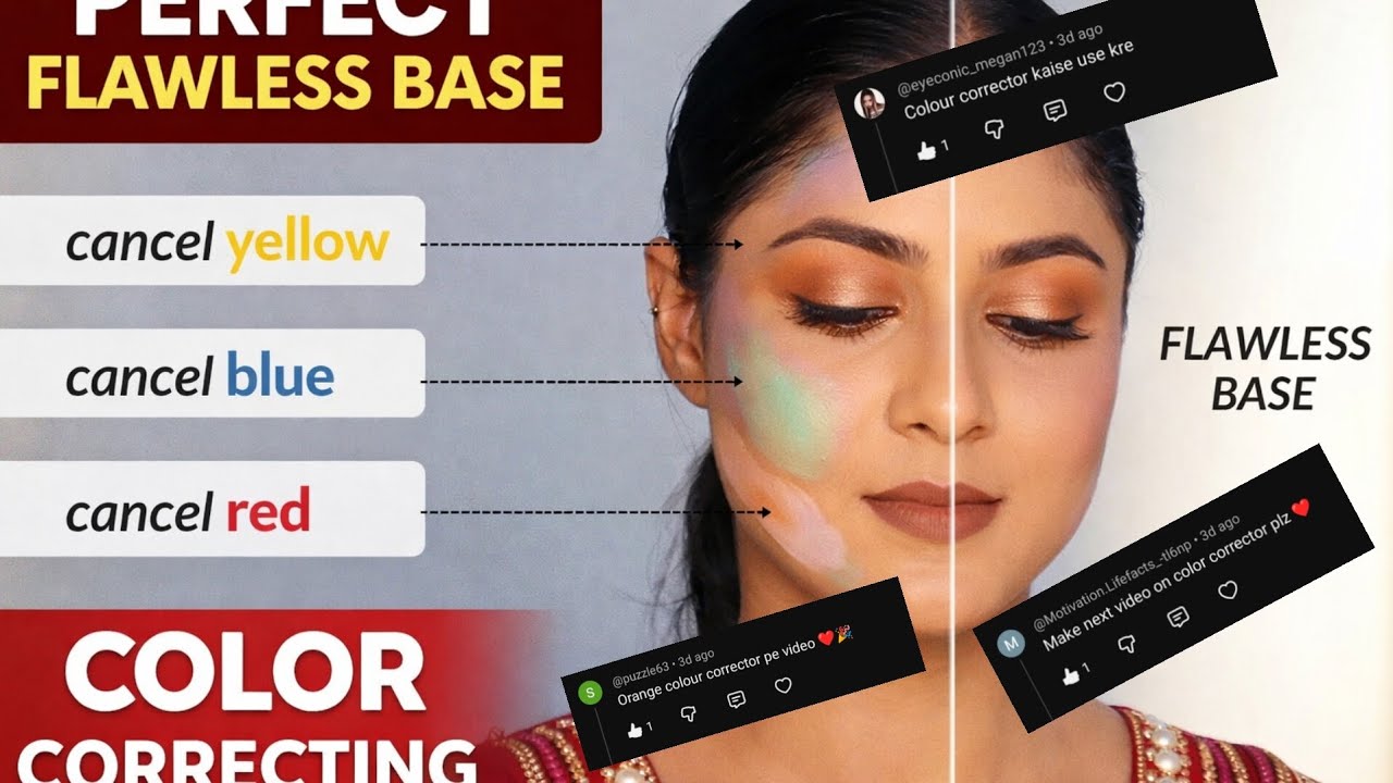 Color Corrector Kaise Use Kare | Dark Circles, Pigmentation & Acne Cover |Beginner Friendly Tutorial