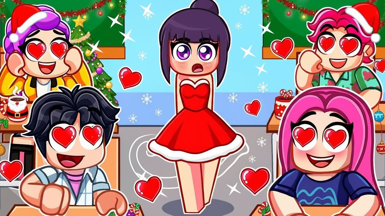 Zoey Transformed with a Christmas Glow Up in Roblox! 🎅🎉