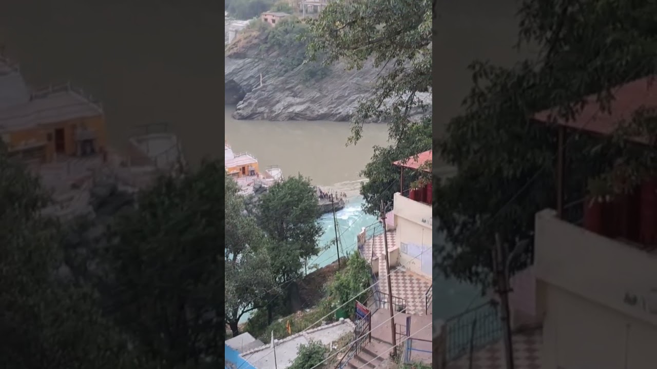 adbhut nazare. #ganga #gangariver #bhagirathi #sangam #devprayag #travel #phahad #adbhut #uk #dham