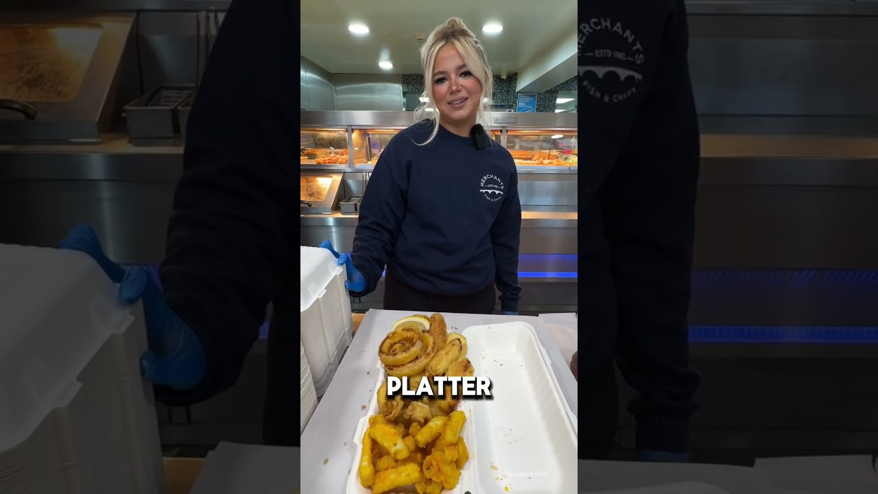 Merchants battered platter chip shop diva