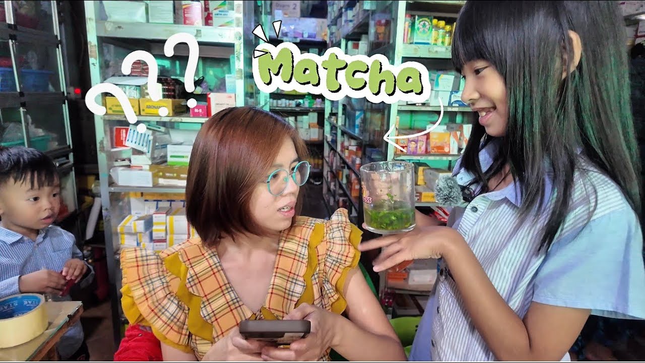 Matcha ဖျော်ရည်လေး သောက်ကြပါဦးနော် 🍵•••🥰