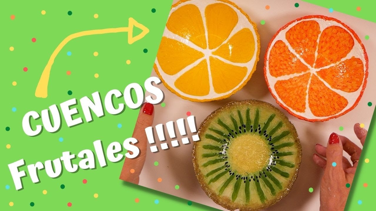 🥝 IMPERDIBLE !!! 🍊🍋CUENCOS de  PAPEL MACHÉ!!!! para Lucirte con tus Amigos