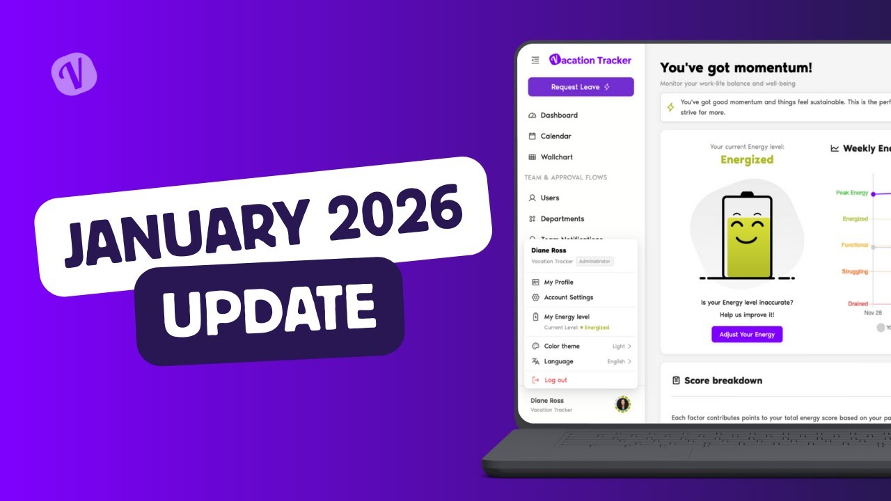 What's New at Vacation Tracker | January 2026 Update