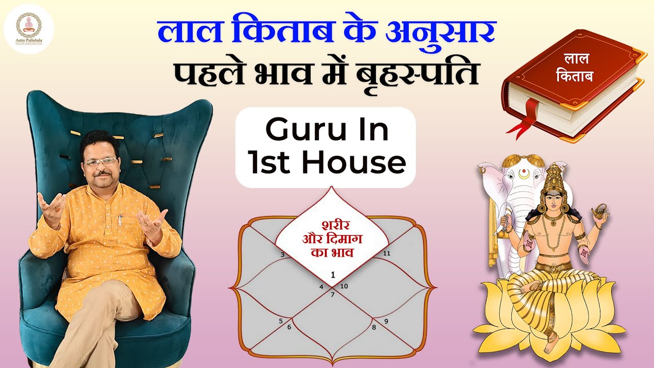 लाल किताब के अनुसार पहले भाव में बृहस्पति | Guru in 1st house l Jupiter in 1st house l Lal kitab