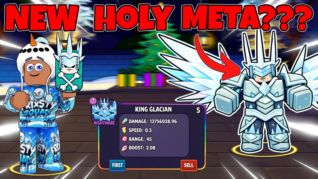 NEW KING GLACIAN SECRET IS NEW HOLY META?? DOUBLE BOOSTS?? (THE HOUSE TD)