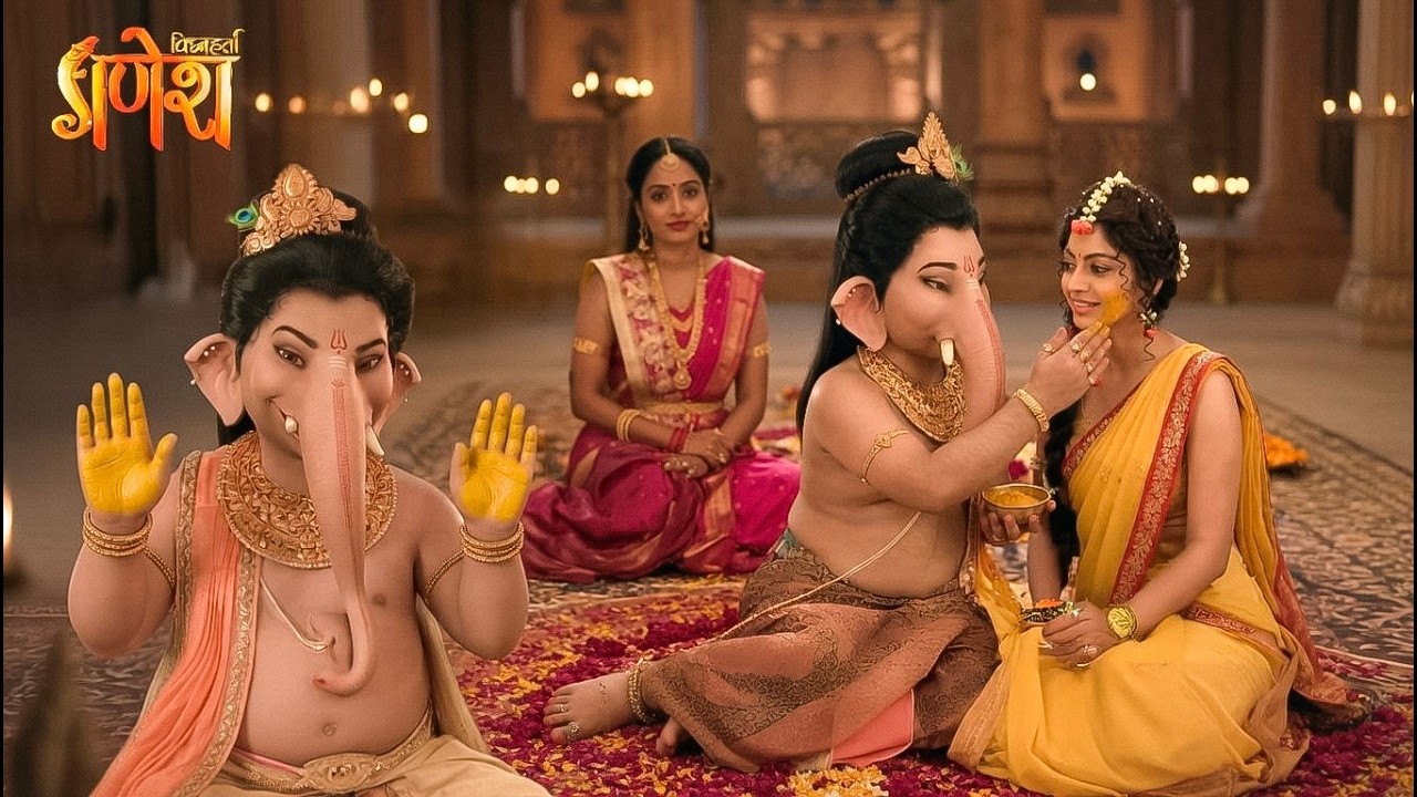 गणेश जी ने माता पार्वती को प्रेम से लगाई हल्दी ! VIGHNAHARTA GANESH   || Latest Episode ||