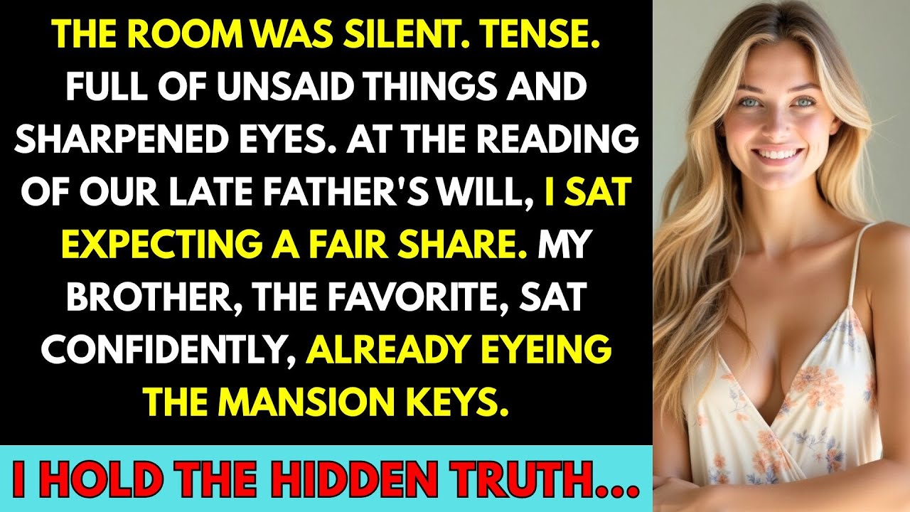 At Dad’s Will Reading, My Brother Got the Mansion — But a Secret Twist Changed Everything
